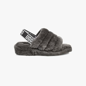 Ugg Fluff Yeah Women Slippers Grey (4619WSGQM)